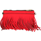 Oxsana Borsa a spalla da donna Neoprene 1311-ROSSO RED Gave Lux
