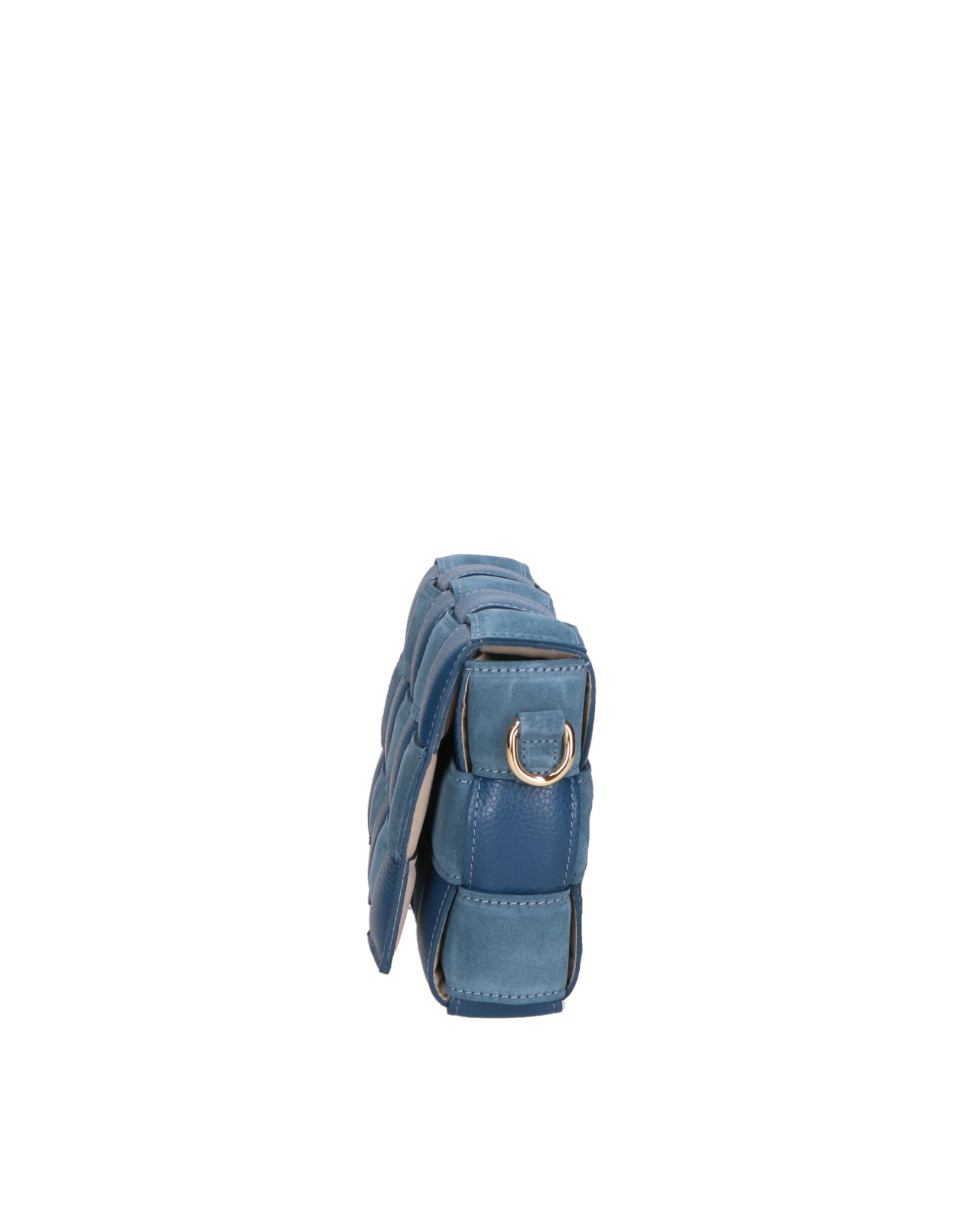 Aranea Borsa a tracolla donna Vera pelle R6080B-D43 BLU PAVONE Chiara Ferretti