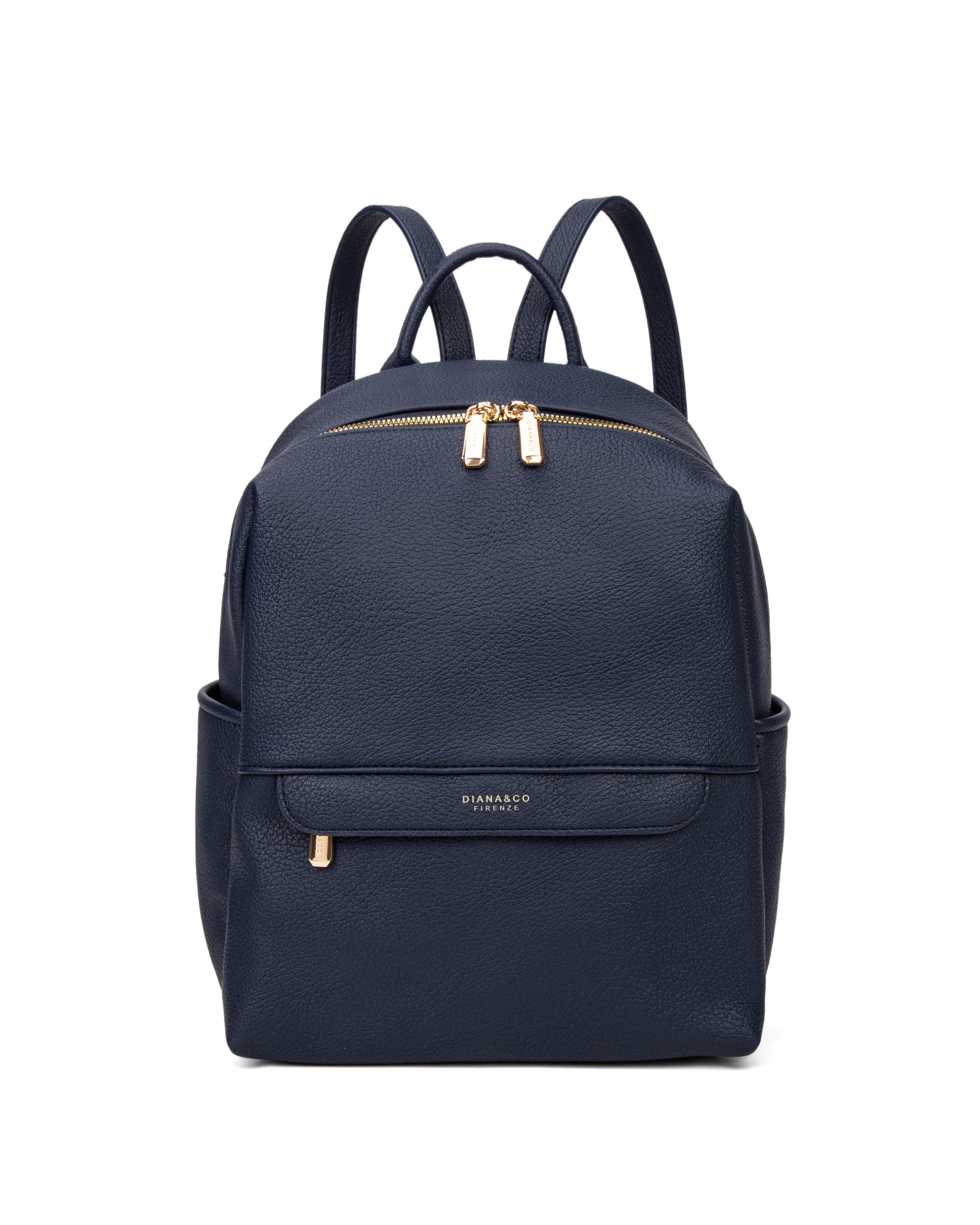Zaino da donna in pelle vegana Casual 740-2PT-NAVYBLUE Diana&co