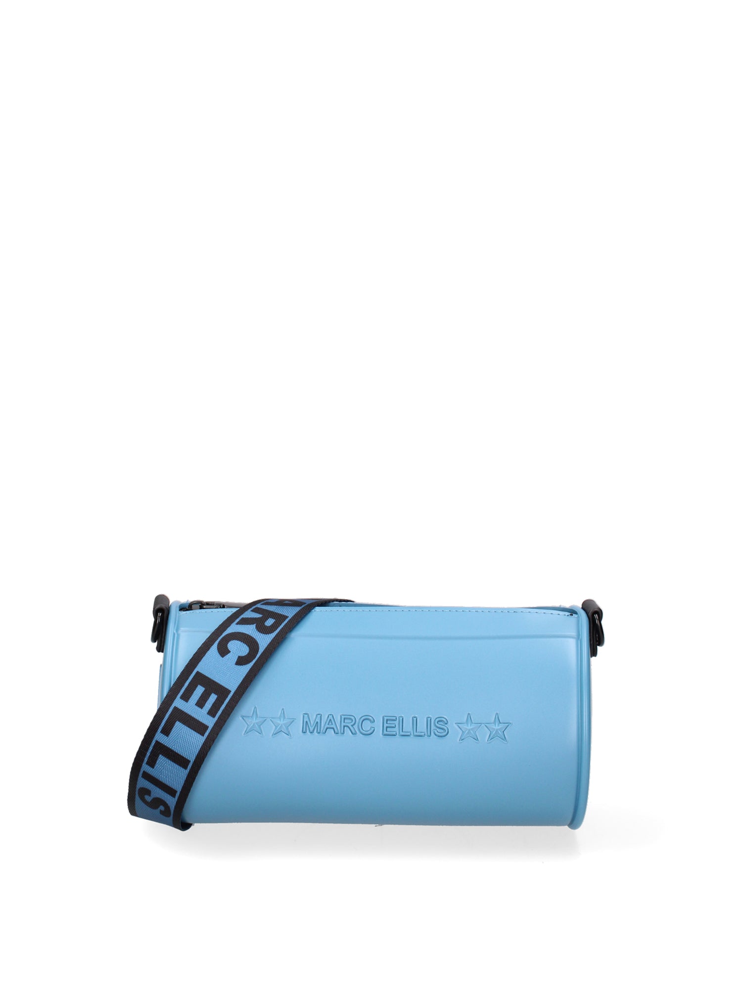 Borsa a tracolla da donna 100% Pvc FLAT-ANONA-SUGAR BLUE - BLACK Marc Ellis