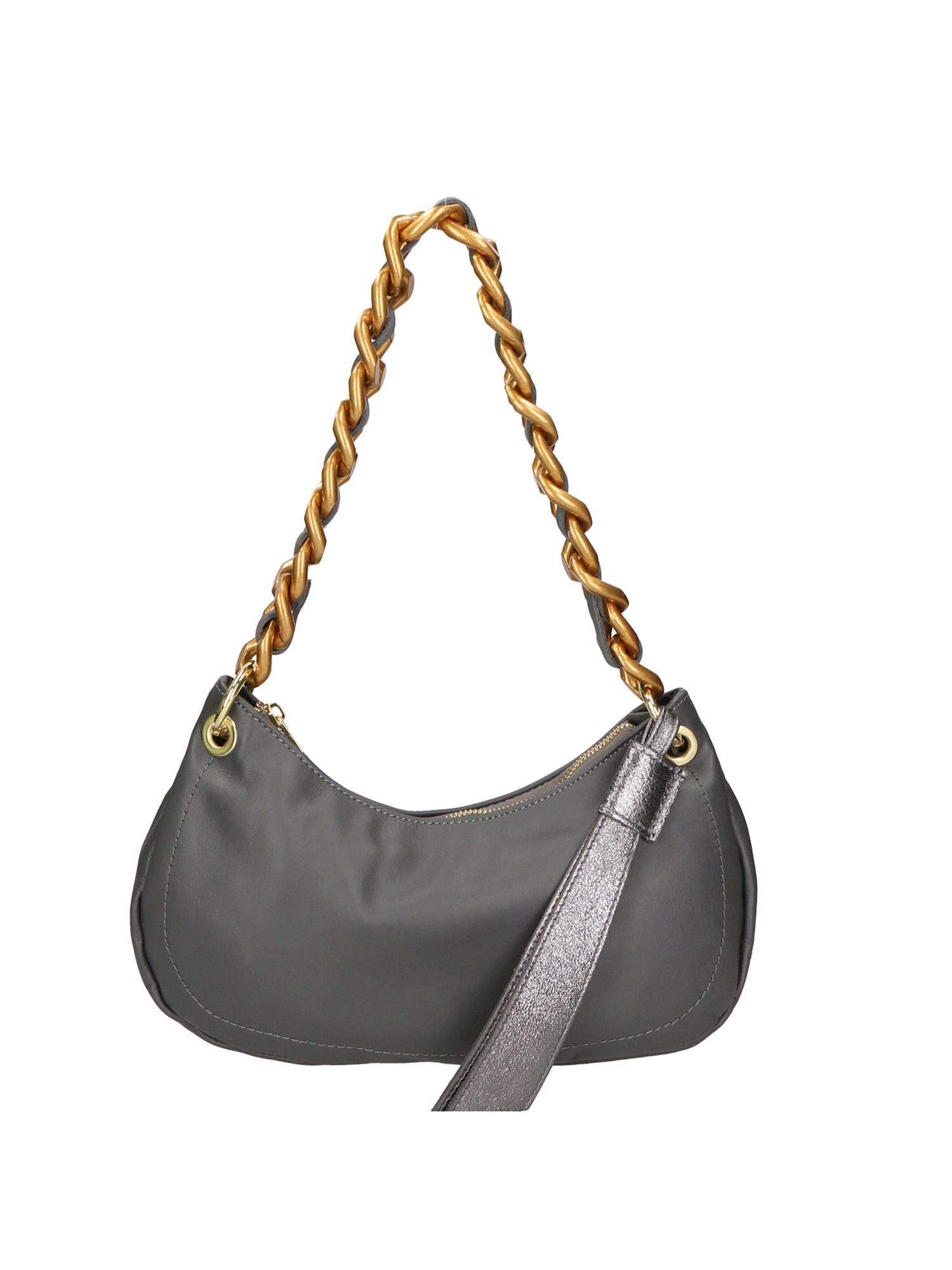 Ferrara Borsa a spalla da donna Vera pelle 05461-S27 GRIGIO L020 FERRO Gave Lux