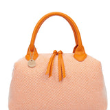 Borsa a mano da donna 100% pelle vegana PU 749-1PT-ORANGE Diana&co