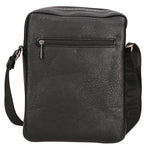 Borsa a tracolla uomo 100% pelle PU PCL3003-BLACK Northampton Polo Club