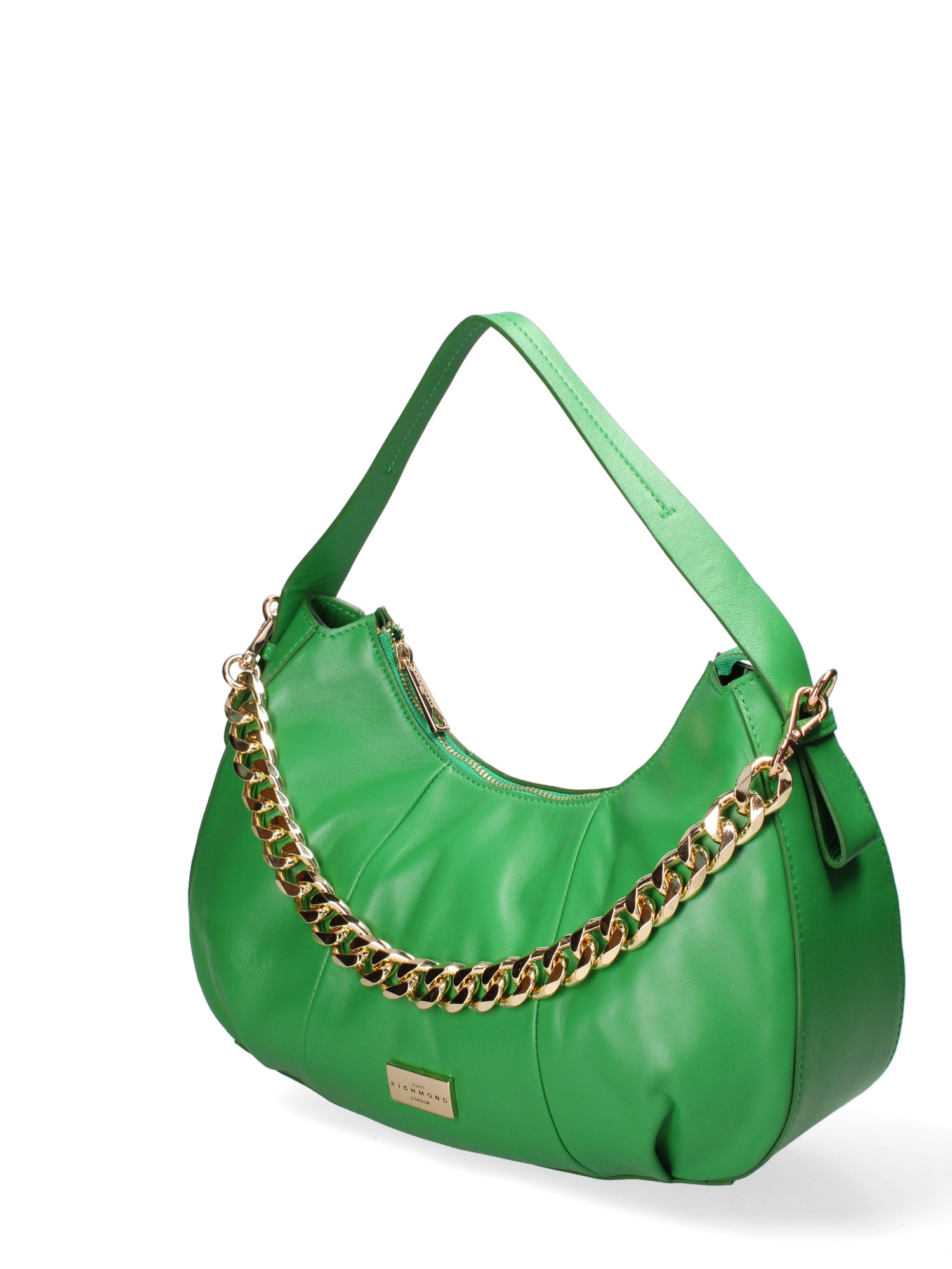 Borsa a spalla da donna Vera pelle JR-W-1167LNA-EMERALD GREEN-GOLD John Richmond