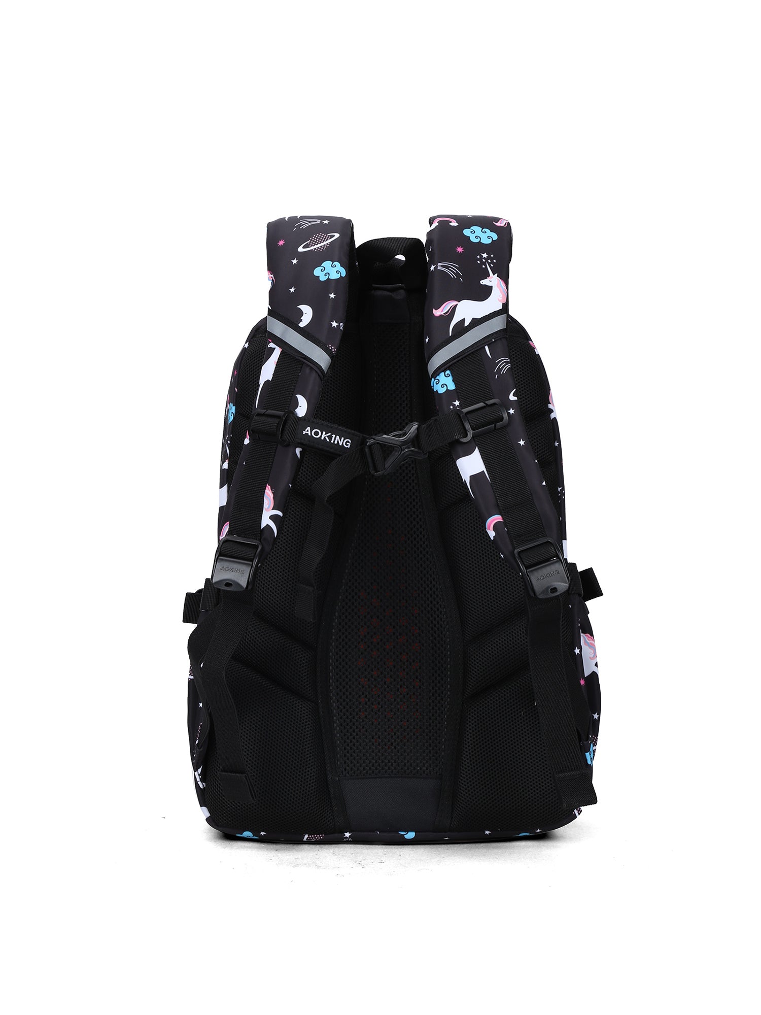 XN1253B-BLACK UNICORN Zaino unisex modello Astrale Aoking
