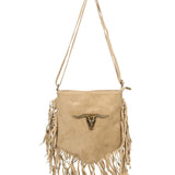 Solana Borsa a tracolla da donna Vera pelle 1518-TAUPE Gave Lux