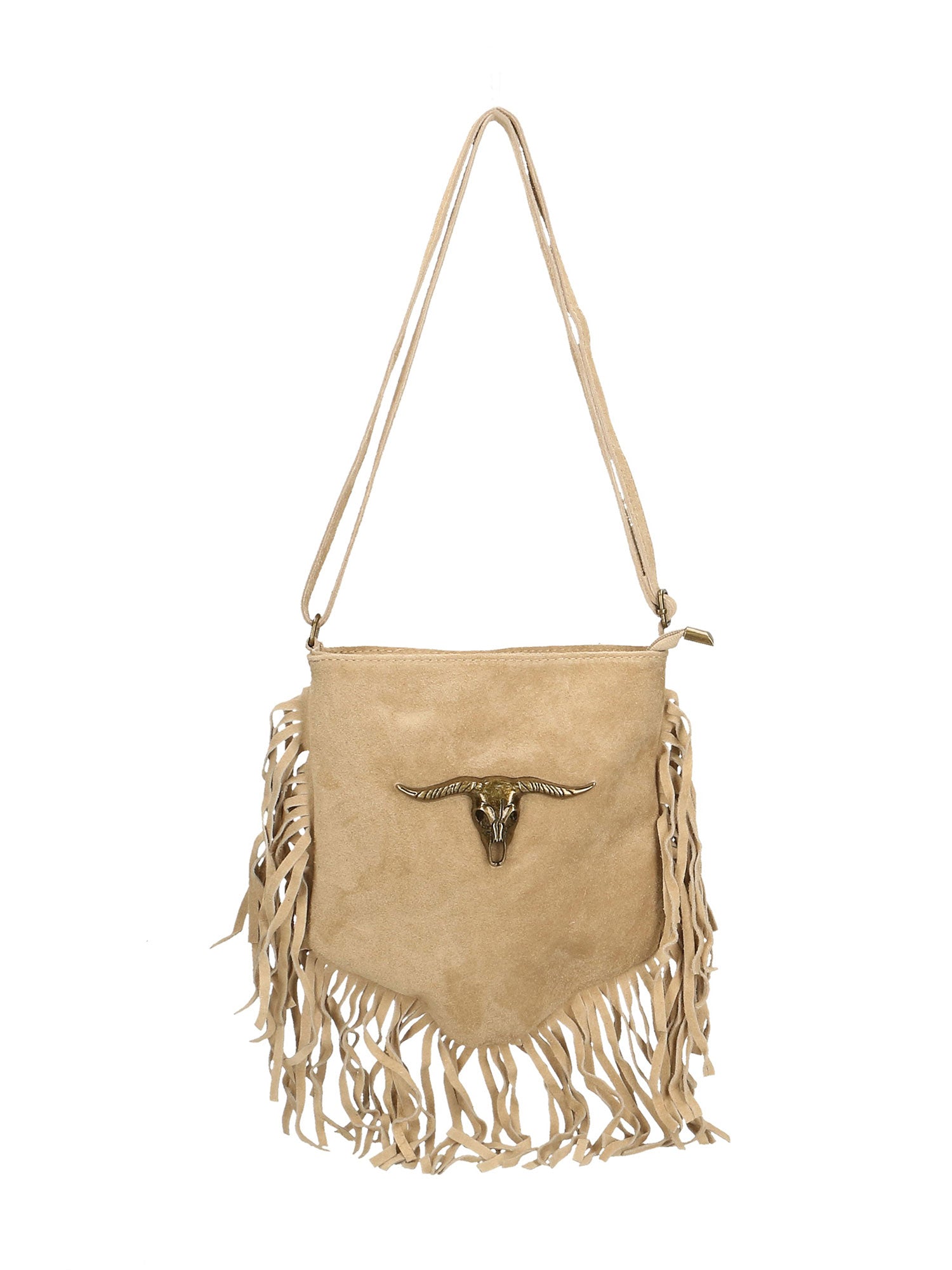 Solana Borsa a tracolla da donna Vera pelle 1518-TAUPE Gave Lux