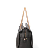 Borsa a spalla da donna Vera pelle JR-W-100-BLACK-GOLD John Richmond
