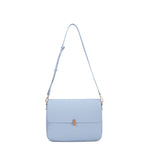 Borsa a spalla da donna 100% pelle vegana PU 740-1PT-SKY BLUE Diana&co