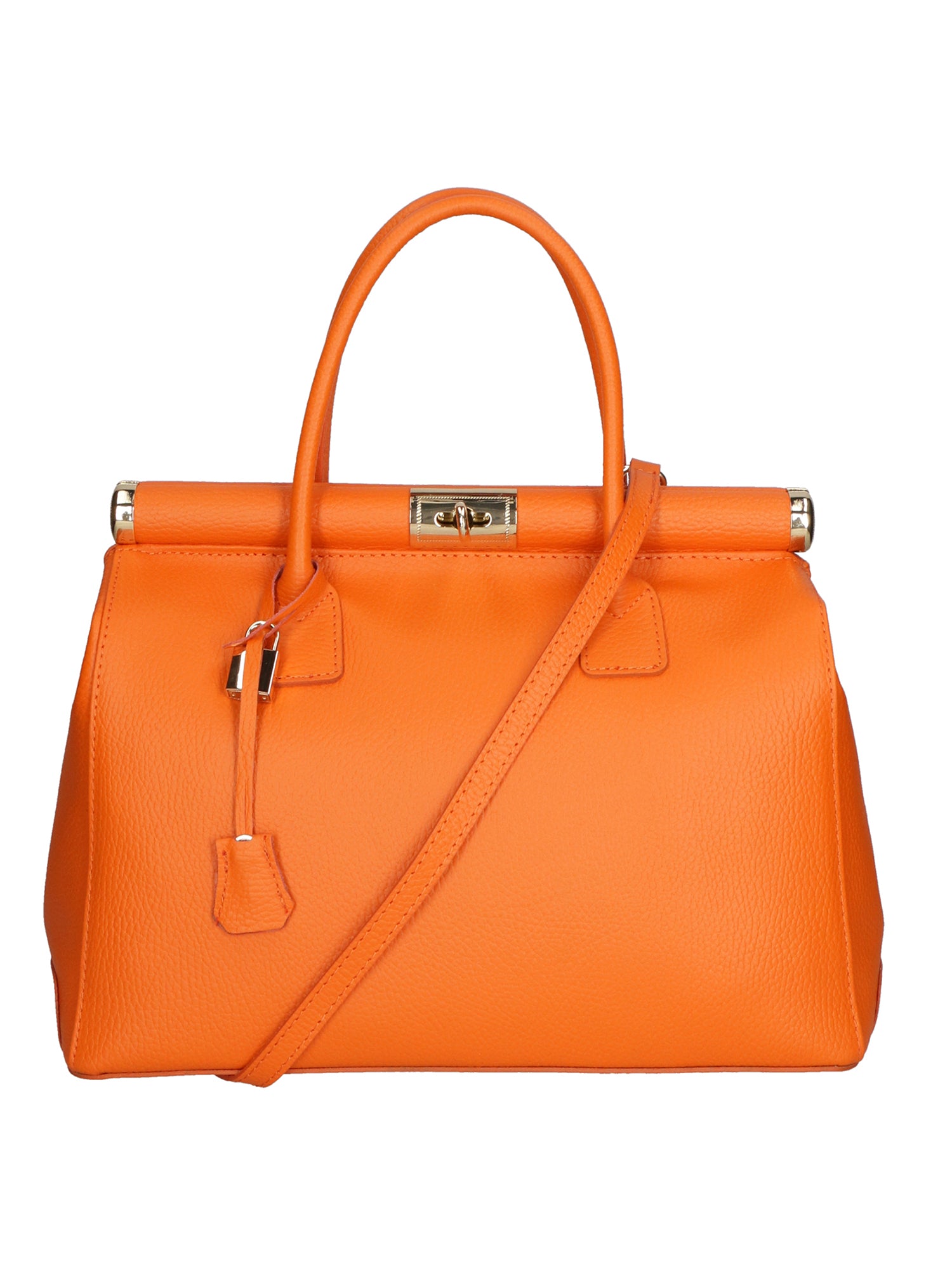 Aleria Borsa a mano da donna Vera pelle 8005-D29 ARANCIONE Gave Lux