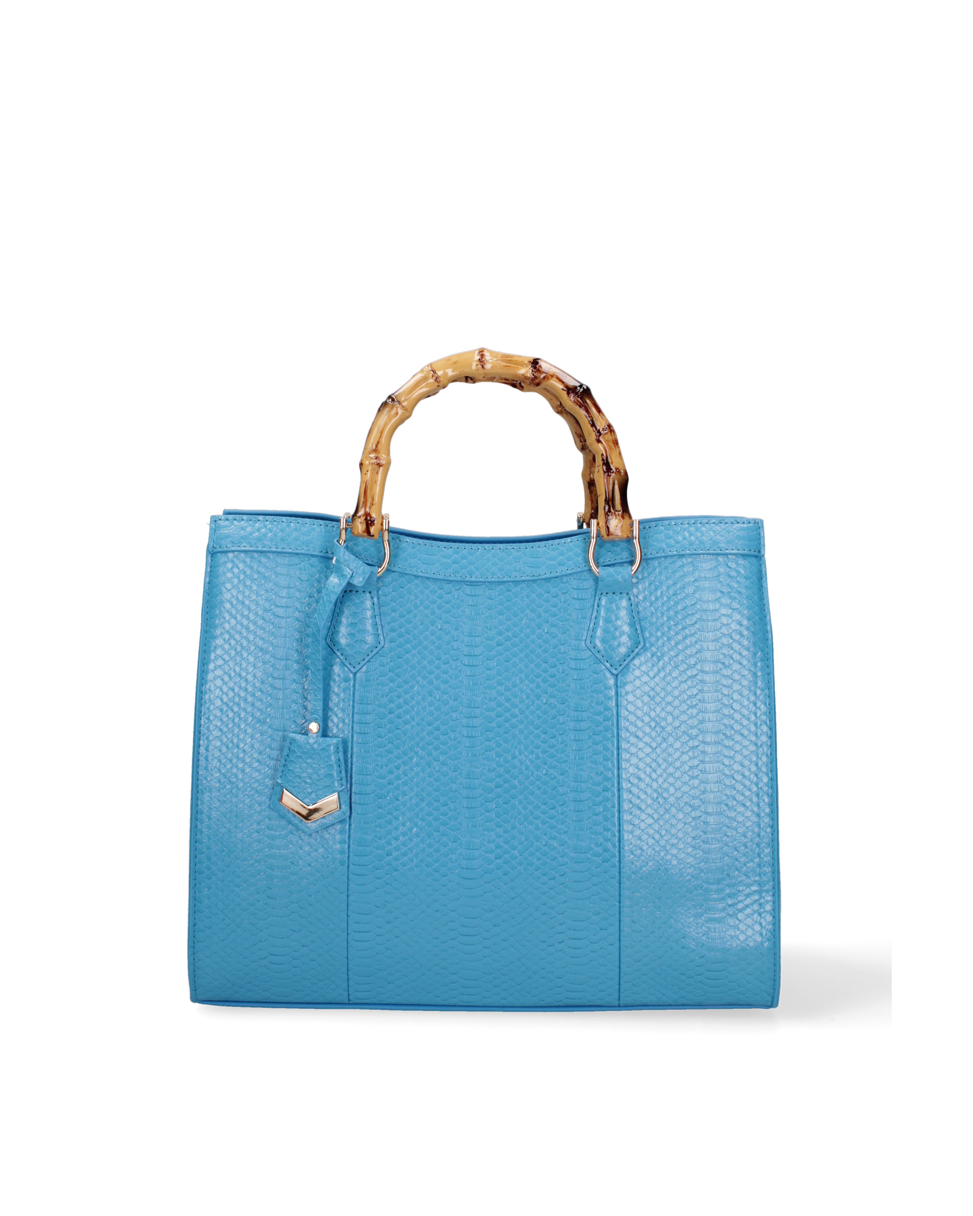 Borsa a spalla da donna Ecopelle vegana DC3333-3-BLUE Diana&co