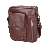 Borsa a tracolla uomo 100% pelle PU PCL3105-COFFEE Northampton Polo Club