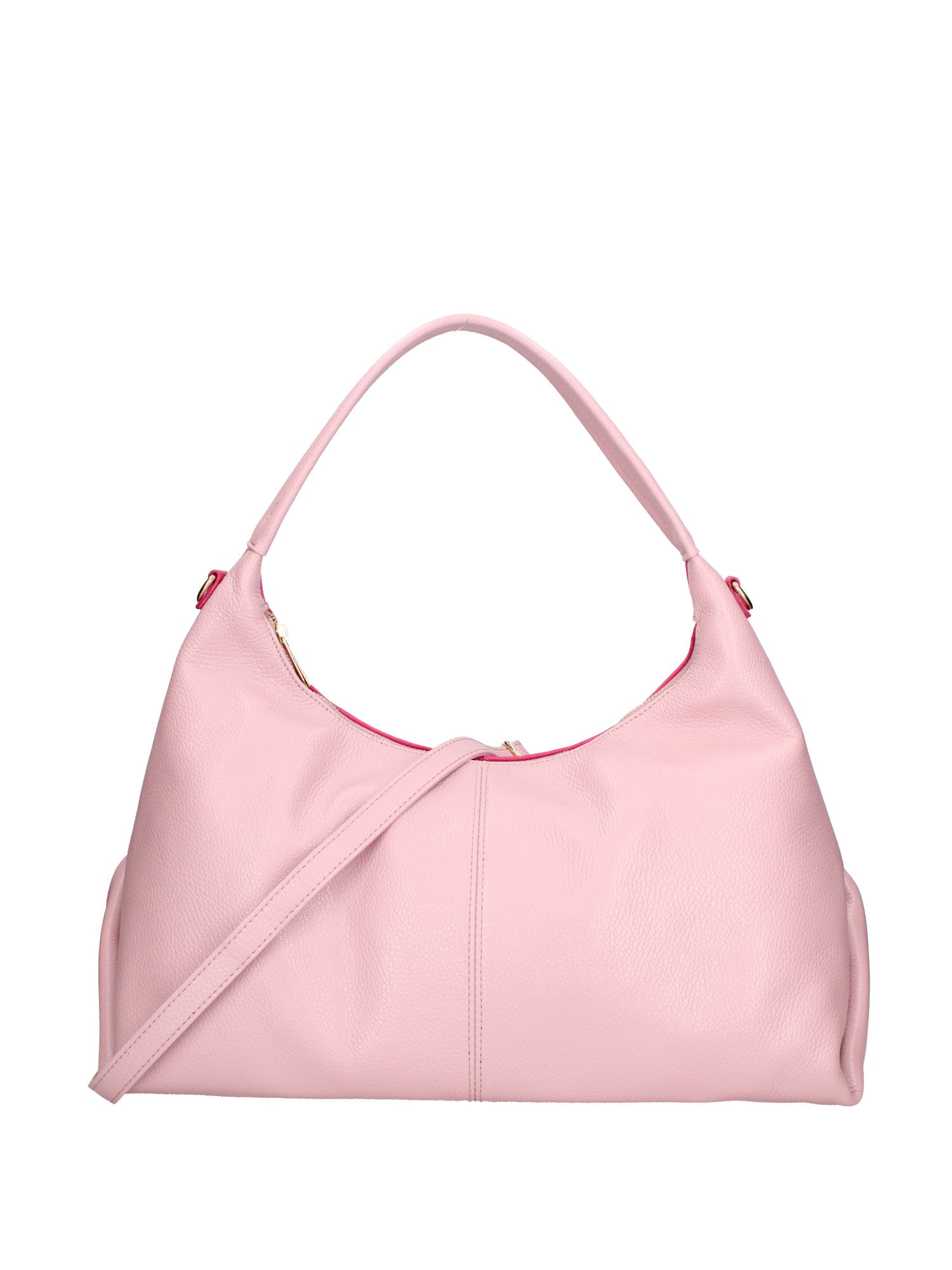 Borsa a spalla da donna Vera pelle 07233-D56 PINK+D02 FUXIA Roberta Rossi