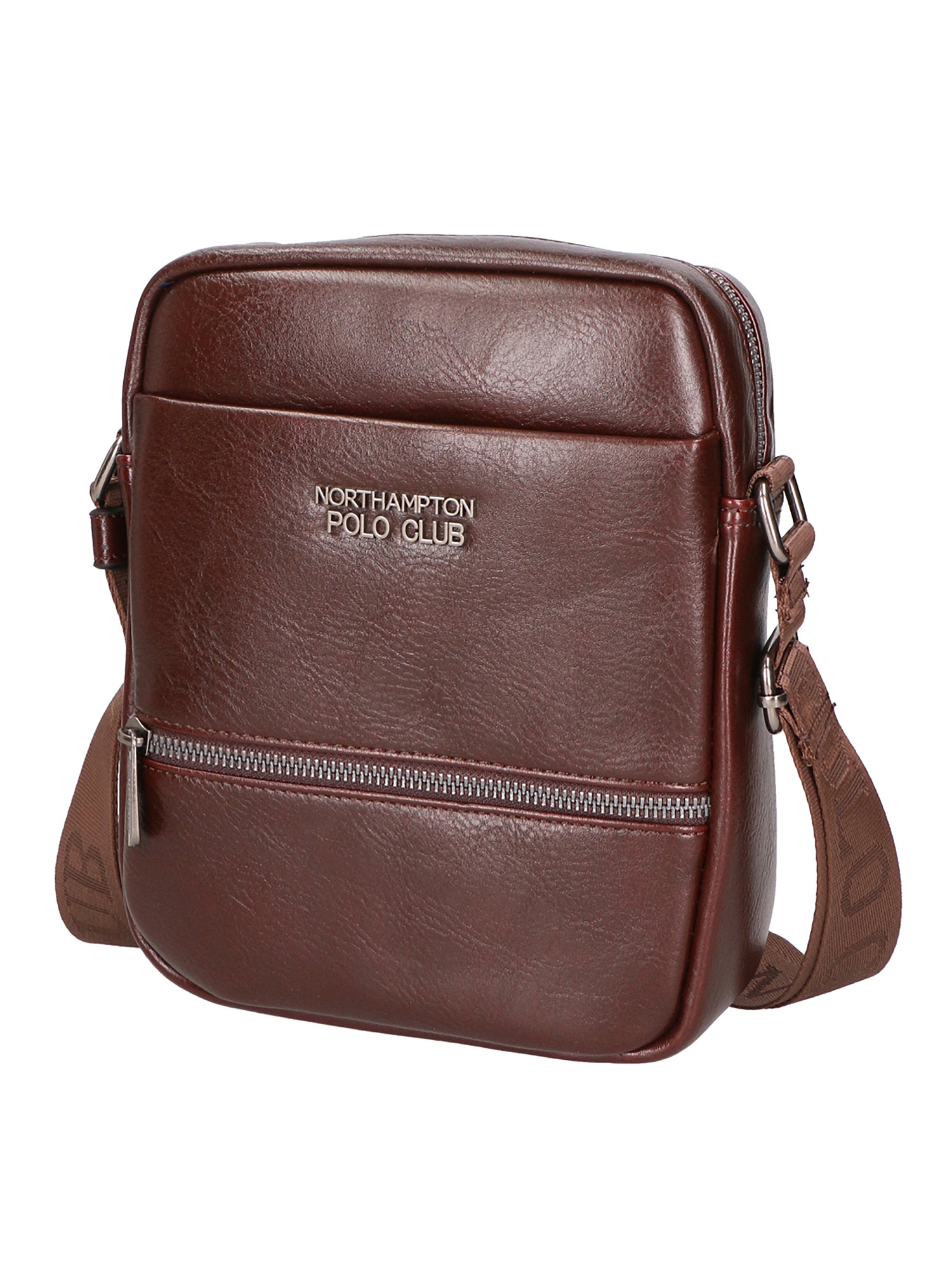 Borsa a tracolla uomo 100% pelle PU PCL3084-COFFEE Northampton Polo Club
