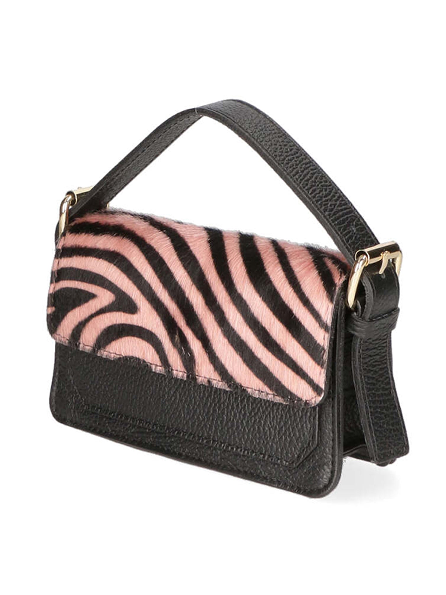 Aleide Borsa a mano da donna Vera pelle 04858-ZEBRA ROSA Gave Lux