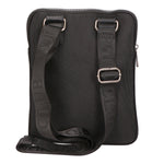 Borsa a tracolla uomo Pelle vegana + Tessuto PCL3153-BLACK Northampton Polo Club