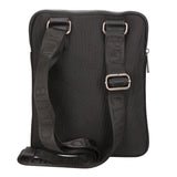 Borsa a tracolla uomo Pelle vegana + Tessuto PCL3153-BLACK Northampton Polo Club