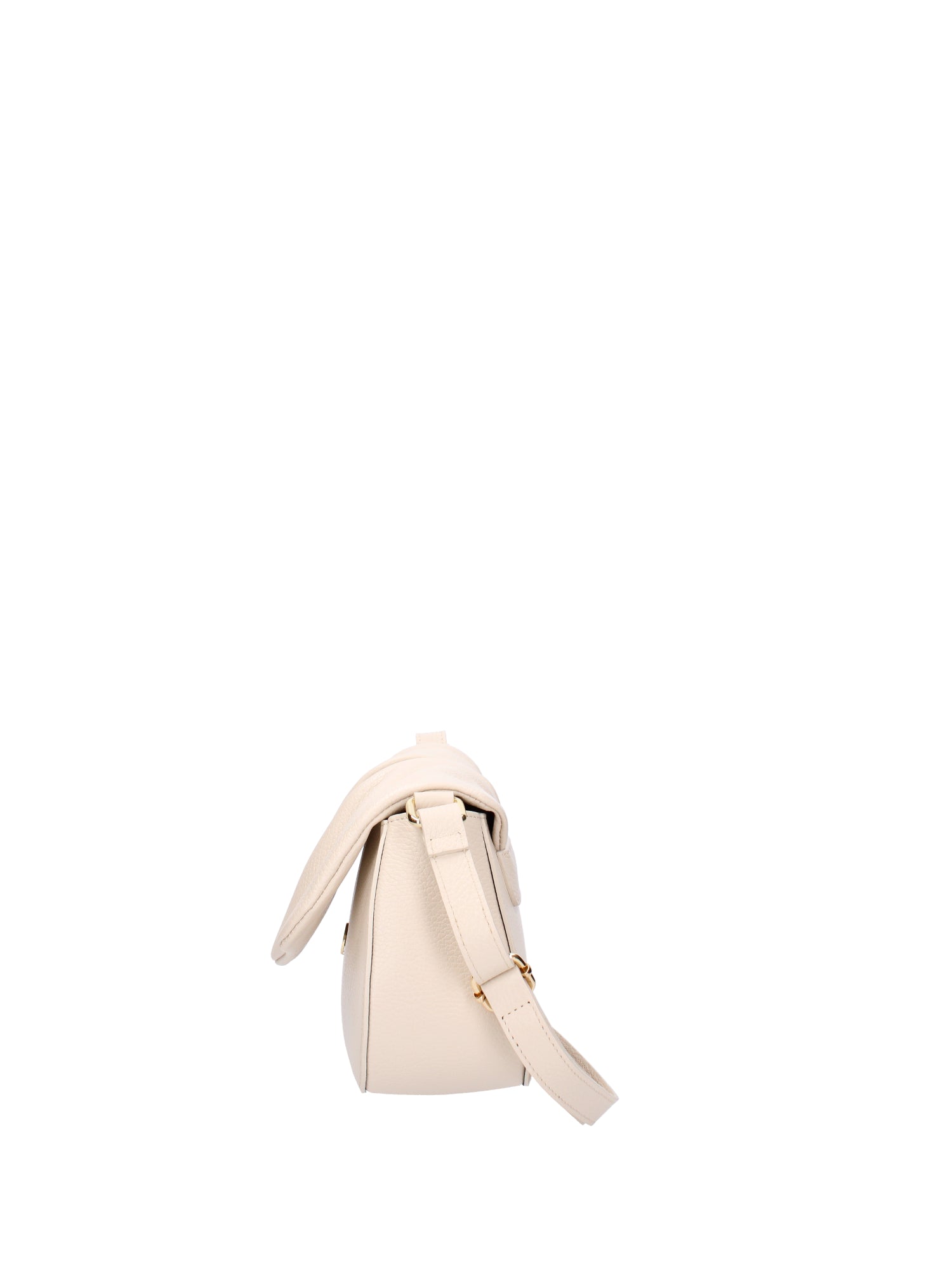 Borsa a spalla da donna Vera pelle 07152-D37 LATTE Viola Castellani