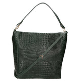 Valtera Borsa a spalla da donna Vera pelle 06500-017 VERDE BOTTIGLIA Gave Lux