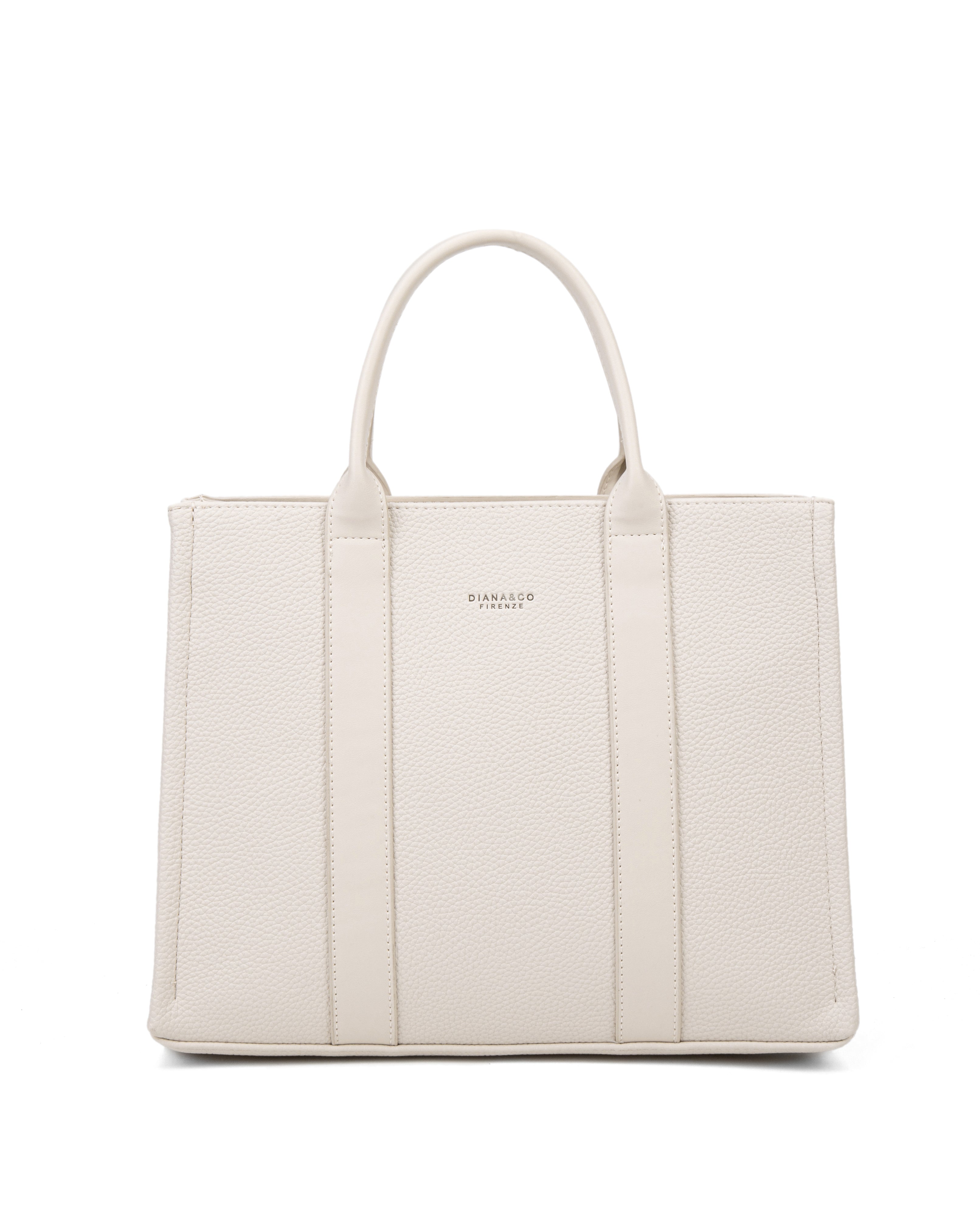 Borsa a mano da donna 100% pelle vegana PU 715-3PT-BEIGE Diana&co
