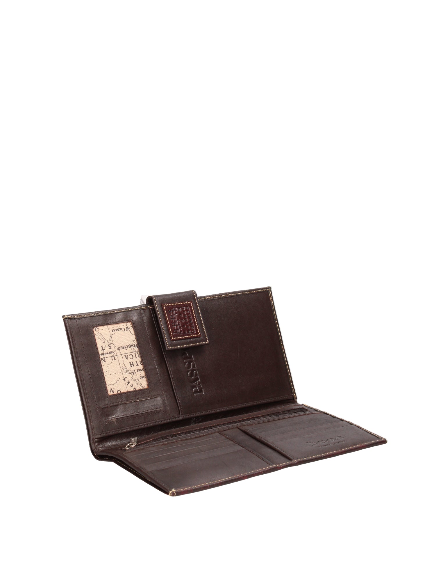 Aethel T000691-MOGANO Portafoglio unisex in vera pelle Gave Lux