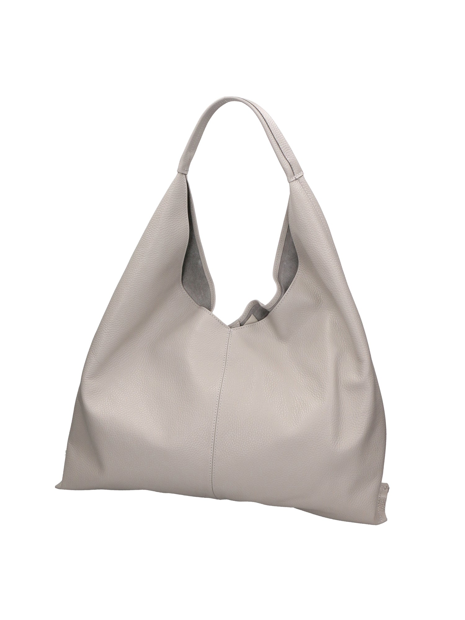 Ginger Borsa a spalla da donna Vera pelle 05788-D86 GRIGIO PERLA Gave Lux