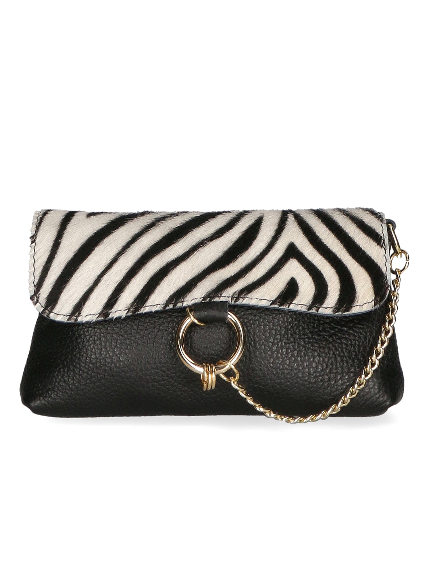Safira Borsa a mano da donna Vera pelle 04760-ZEBRA BIANCO Gave Lux