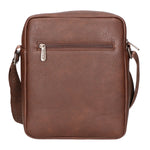 Borsa a tracolla uomo in pelle PU Casual PCL3008-BROWN Northampton Polo Club