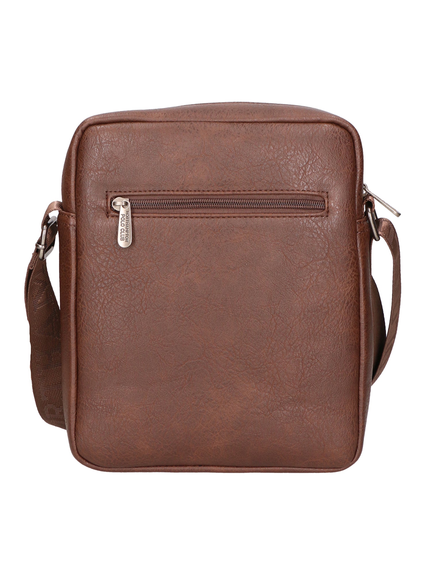 Borsa a tracolla uomo in pelle PU Casual PCL3008-BROWN Northampton Polo Club