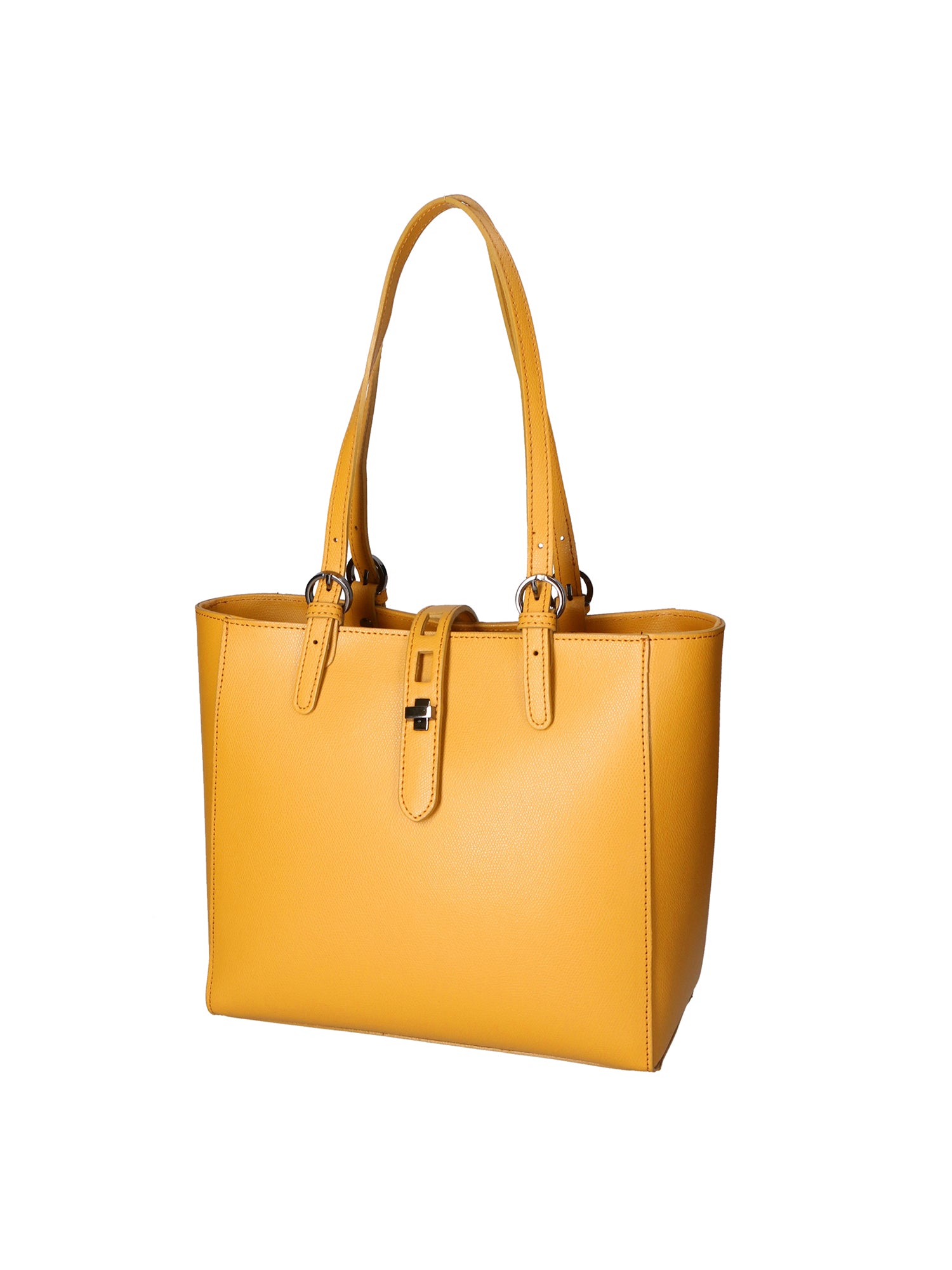 Anna Borsa a spalla da donna 100% pelle 05415-PL36 SENAPE Gave Lux