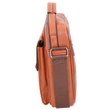Borsa a tracolla uomo 100% pelle PU PCL3104-BROWN Northampton Polo Club