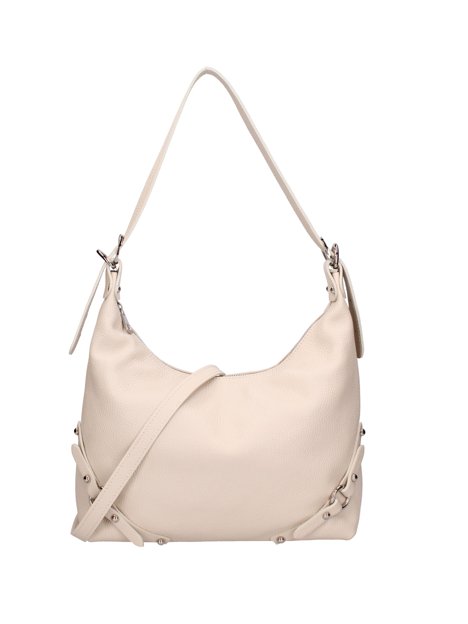 Fiorenza Lux Borsa a spalla da donna Vera pelle 07140-D37 LATTE Viola Castellani