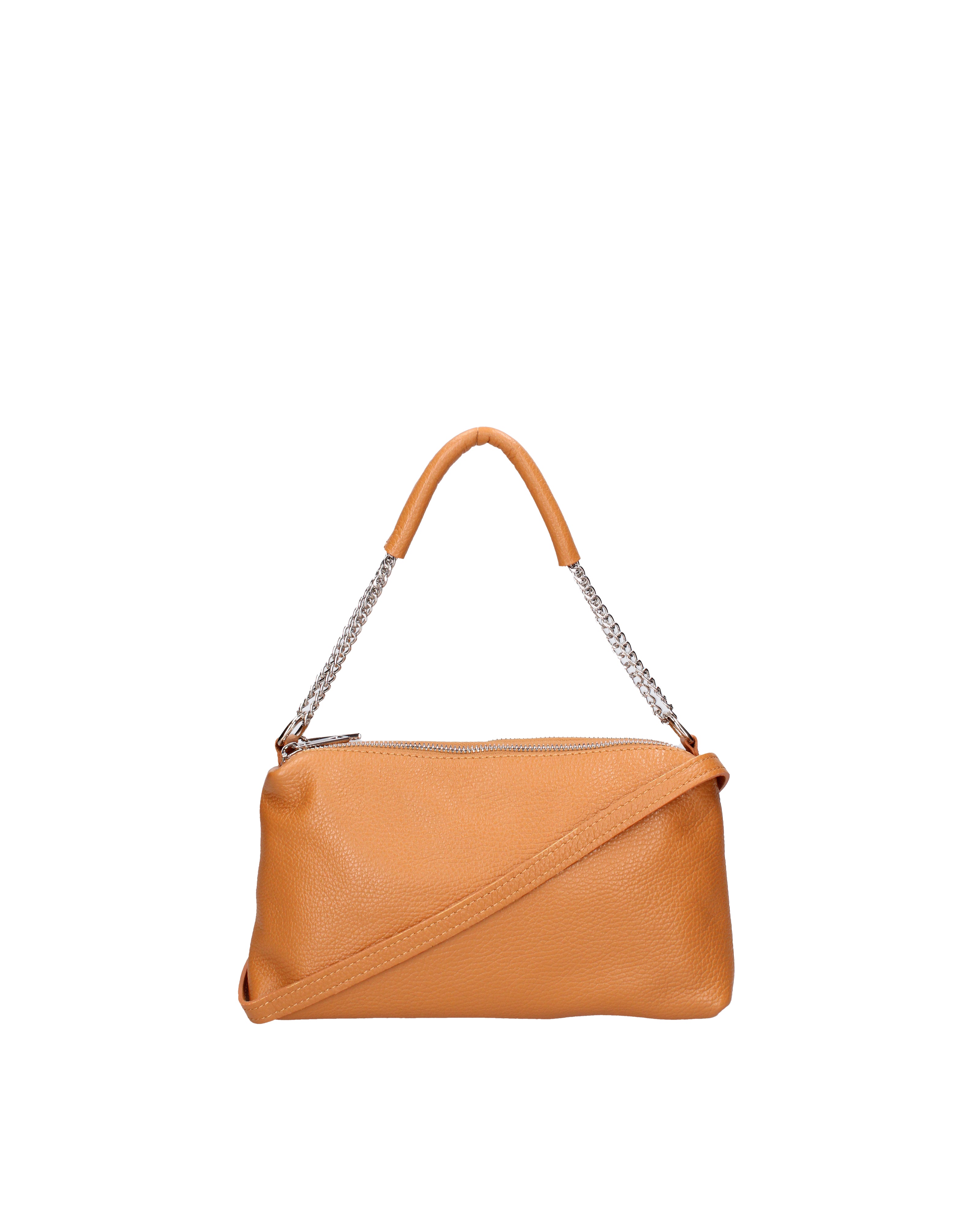 Borsa a spalla da donna Vera pelle 07141-D44 CUOIO Viola Castellani