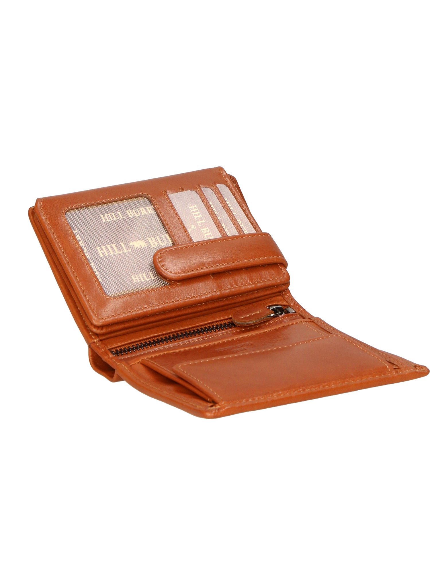 Portafoglio uomo in vera pelle RFID HILB-6702-CUOIO Hill Burry