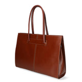 Eugenia Borsa a mano da donna 100% pelle 9008-MARRONE Gave Lux