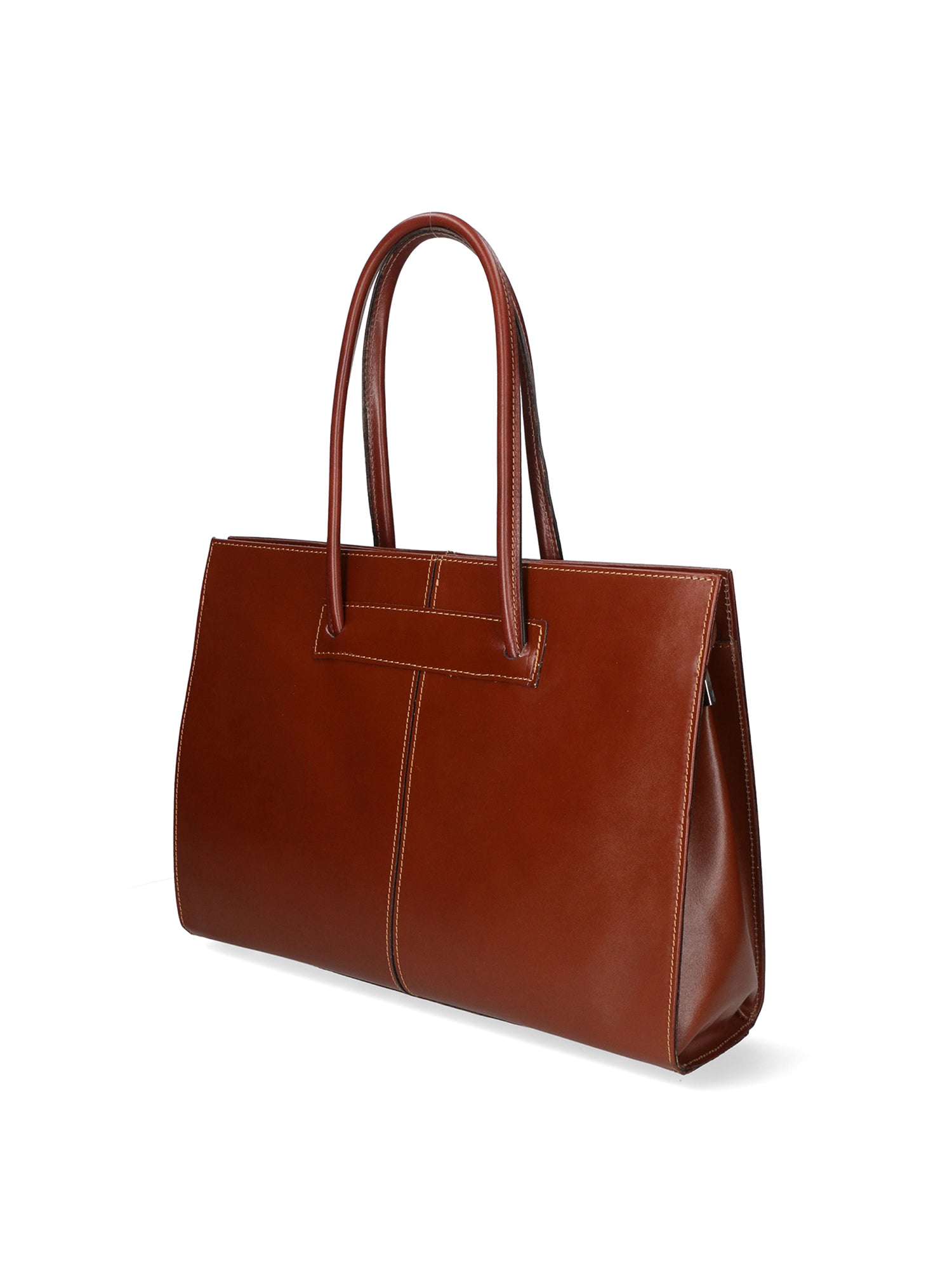 Eugenia Borsa a mano da donna 100% pelle 9008-MARRONE Gave Lux