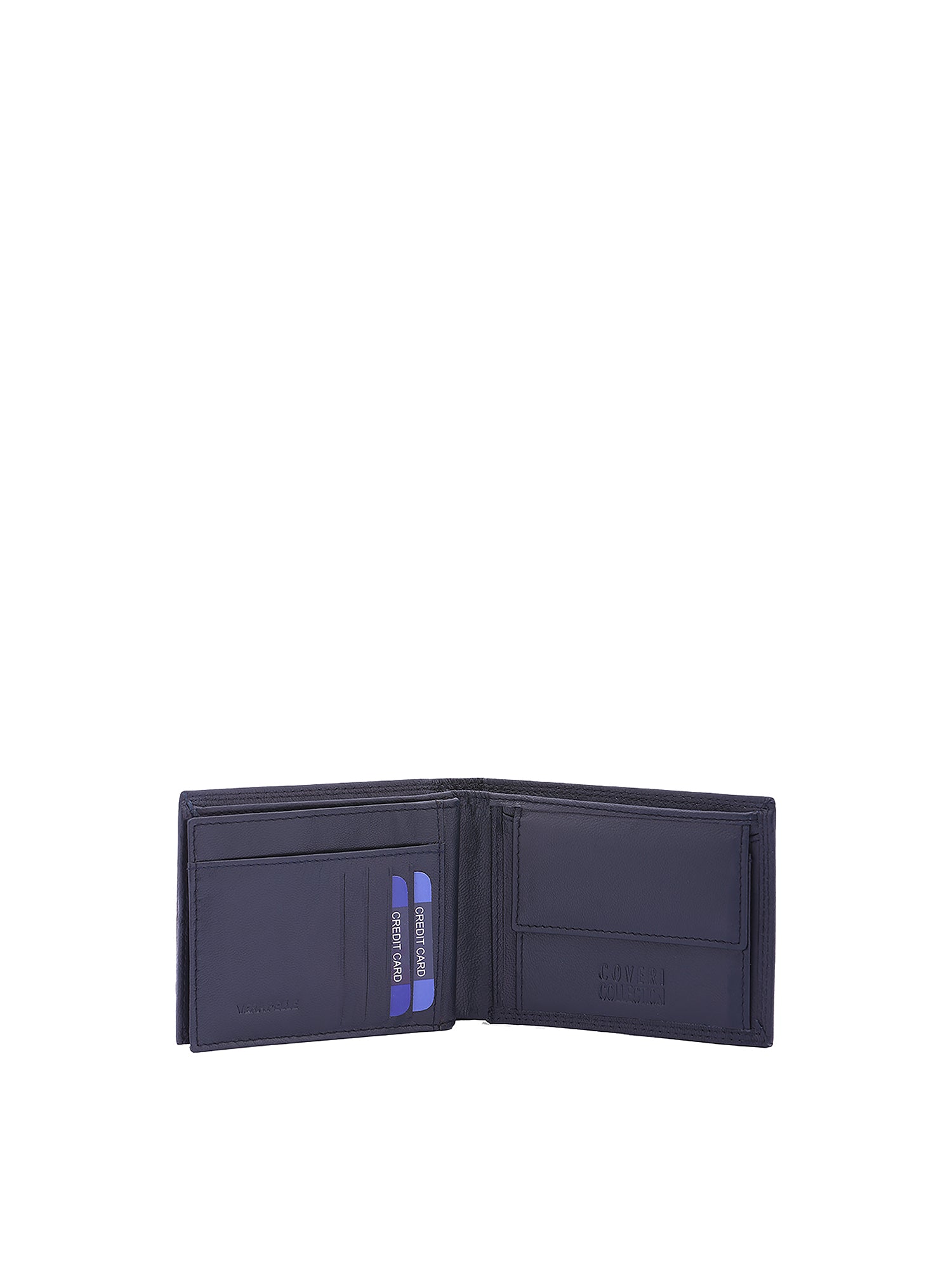 Portafoglio uomo in vera pelle Casual CC808-293-BLU Coveri Collection