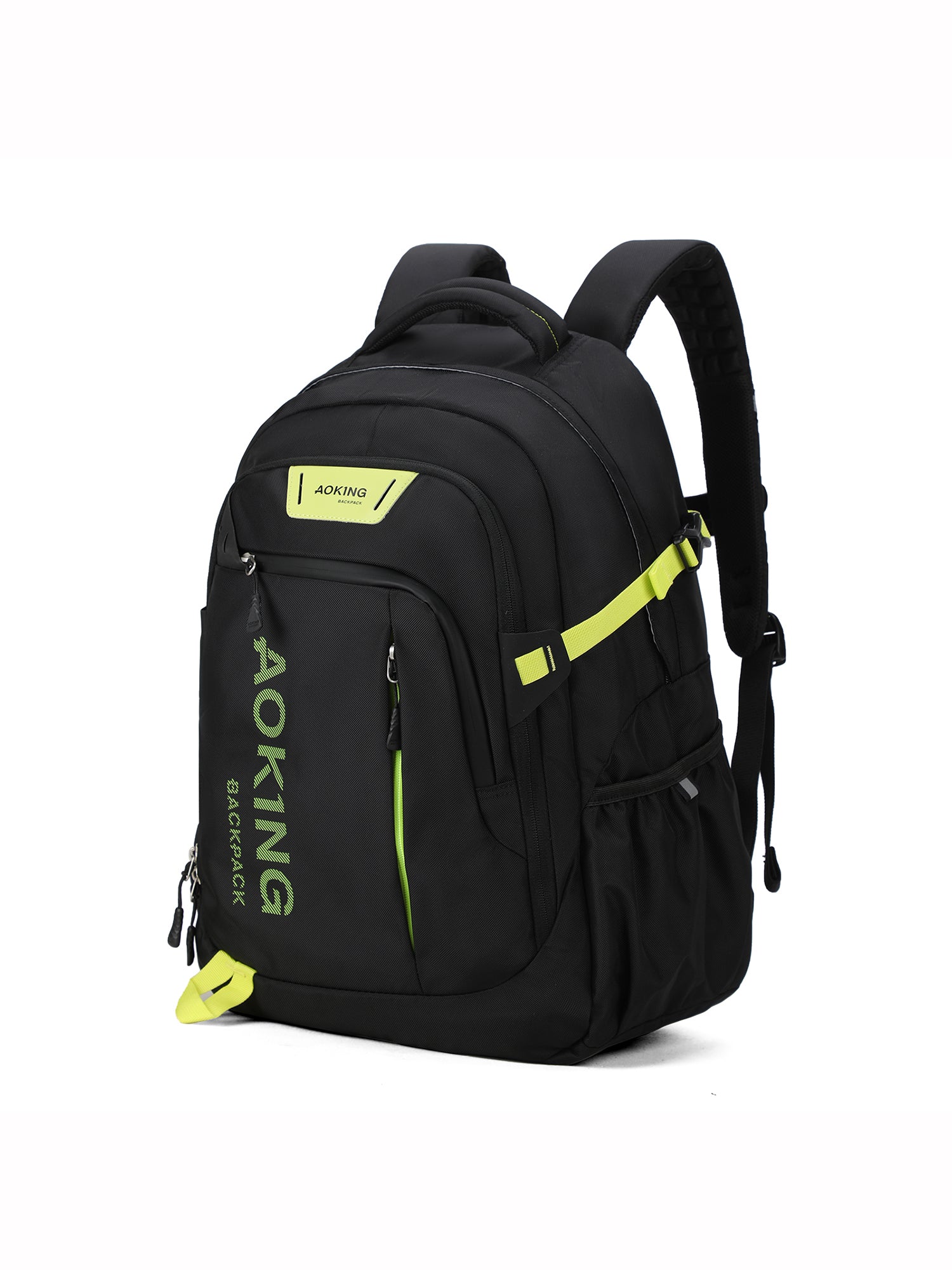 Zaino unisex Obelisk Casual SN57605-7A-BLACK+FLUORESCENT GREEN Aoking