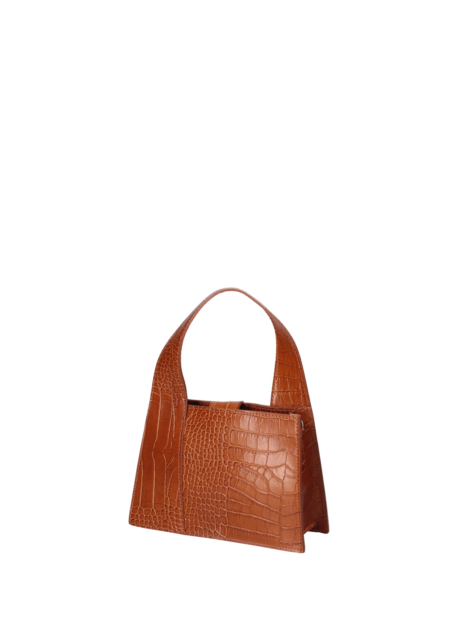 Borsa a mano da donna Vera pelle effetto cocco 07220-C44 CAMEL Roberta Rossi