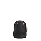 Borsa a tracolla donna Ecopelle e zip 601-1-BLACK Diana&co