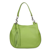 Borsa a spalla da donna Vera pelle 07316-D12 VERDE Roberta Rossi
