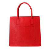 Giulia Borsa a mano da donna Vera pelle effetto cocco 468W-LU58 ROSSO Viola Castellani