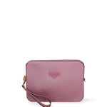 Borsa a tracolla da donna 100% Pvc FLAT-FLOWE-DARK MAUVE - LIGHT GOLD Marc Ellis