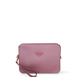 Borsa a tracolla da donna 100% Pvc FLAT-FLOWE-DARK MAUVE - LIGHT GOLD Marc Ellis