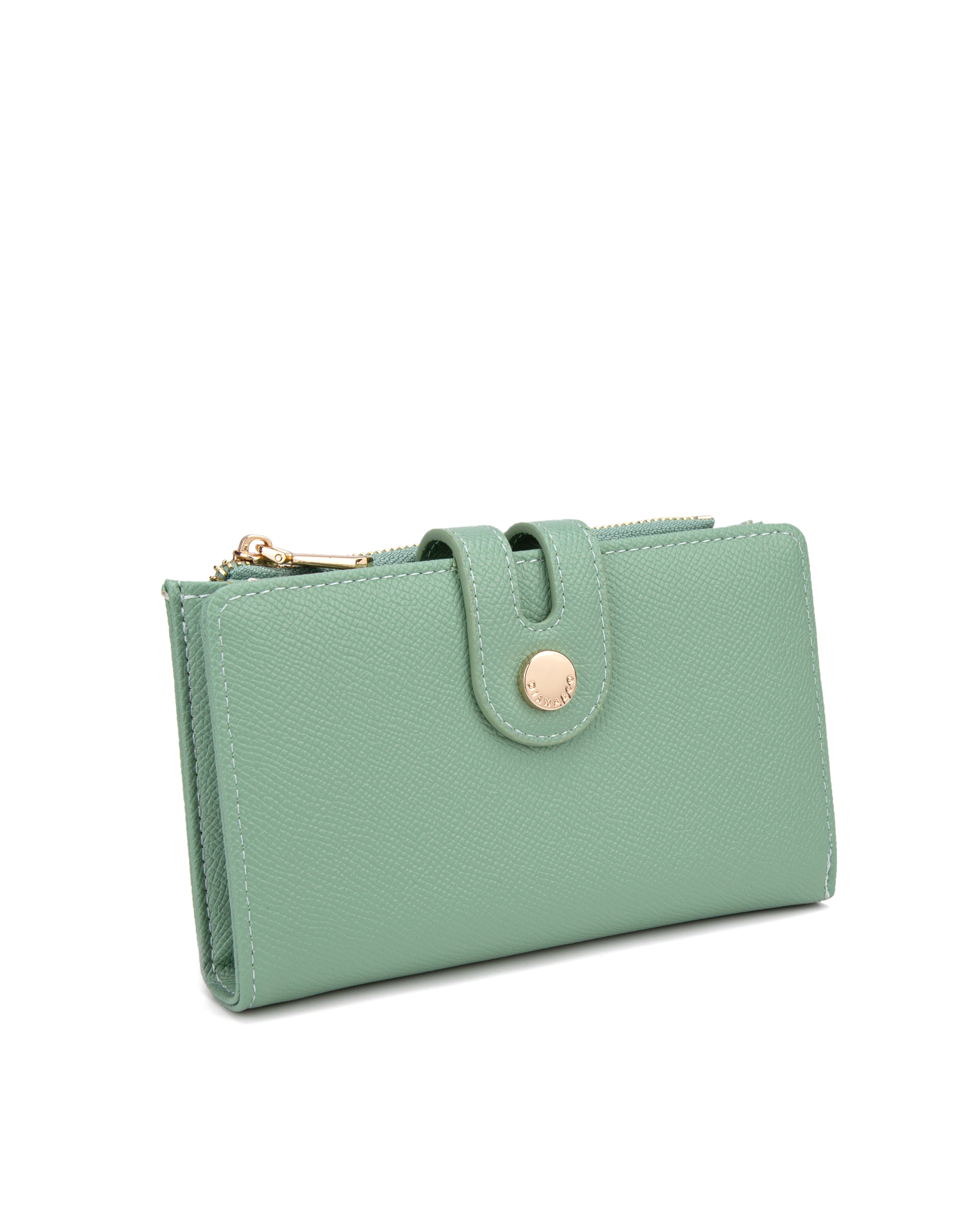Portafoglio donna in pelle vegana Casual 798-2-2PT-JADEGREEN Diana&co