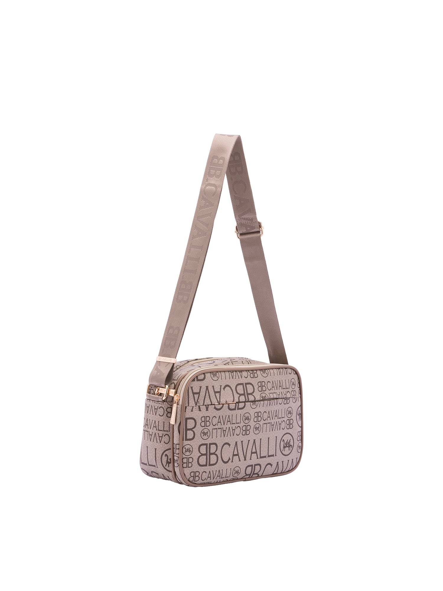 Borsa a tracolla da donna Ecopelle BC1374-KHAKI B Cavalli