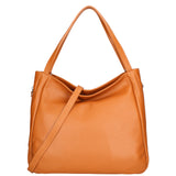 Borsa a spalla da donna Misto pelle e tessuto 07155-D44 CUOIO Roberta Rossi
