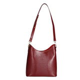 Carmine Borsa a spalla da donna Vera pelle 05442-LU10 ROSSO SCURO DARK RED Gave Lux
