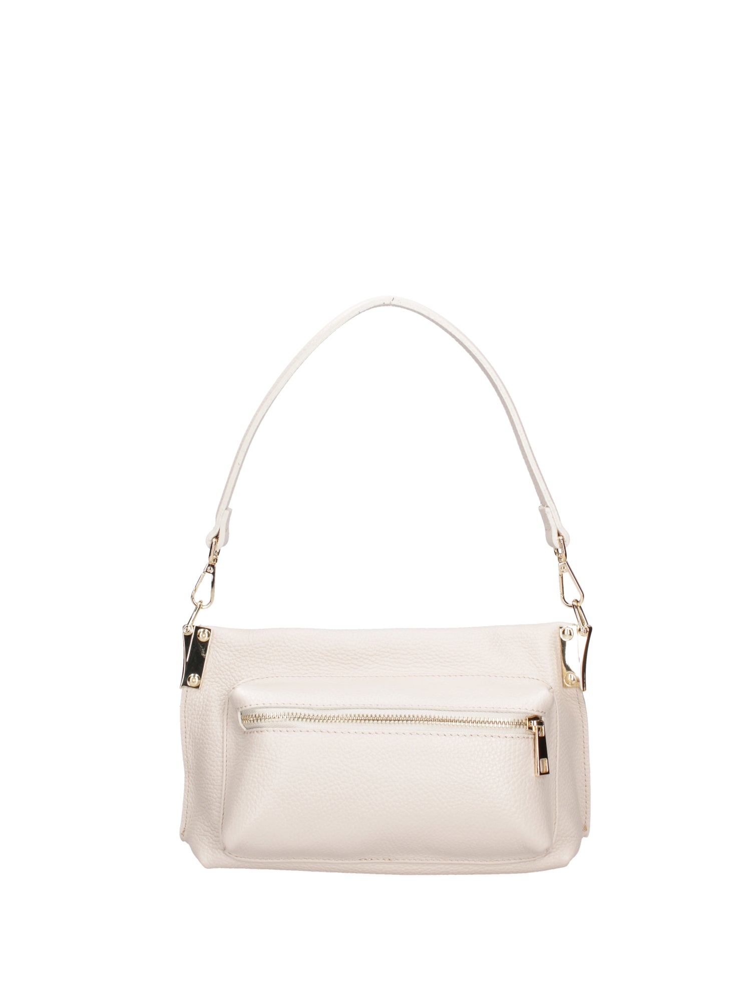 Borsa a spalla da donna Vera pelle 07147-D37 LATTE Roberta Rossi