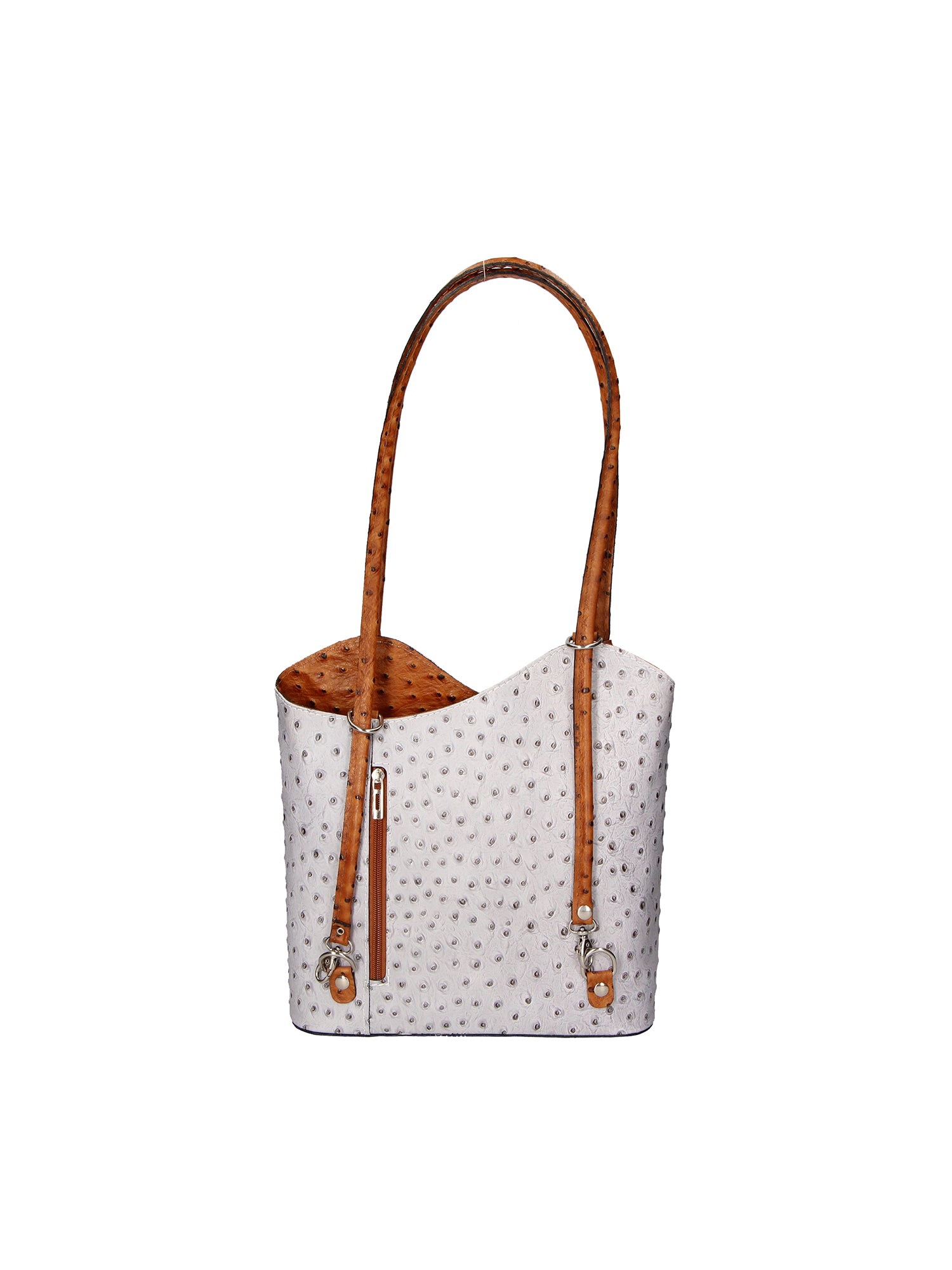 Chanel 3005-17 GRIGIO 06 CUOIO Zaino da donna in vera pelle Gave Lux